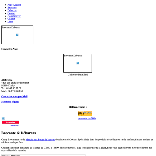 Aperçu du site