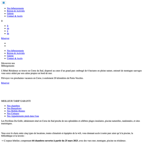 Aperçu du site
