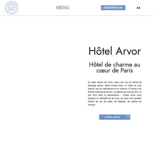 Aperçu du site
