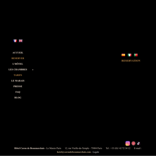 Aperçu du site