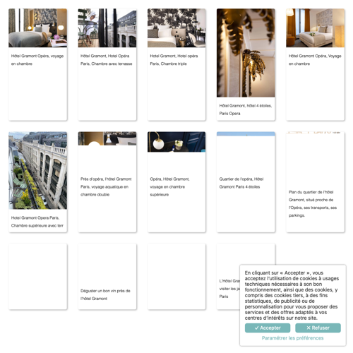 Aperçu du site