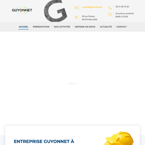 Aperçu du site