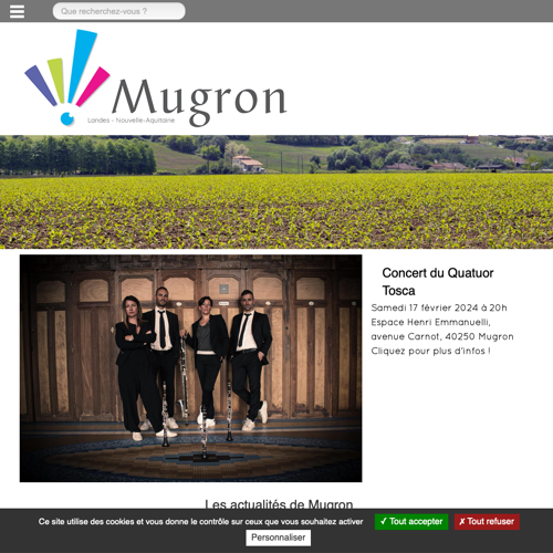 Aperçu du site