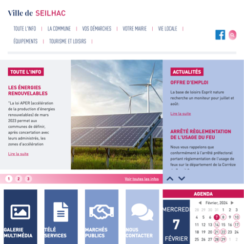 Aperçu du site
