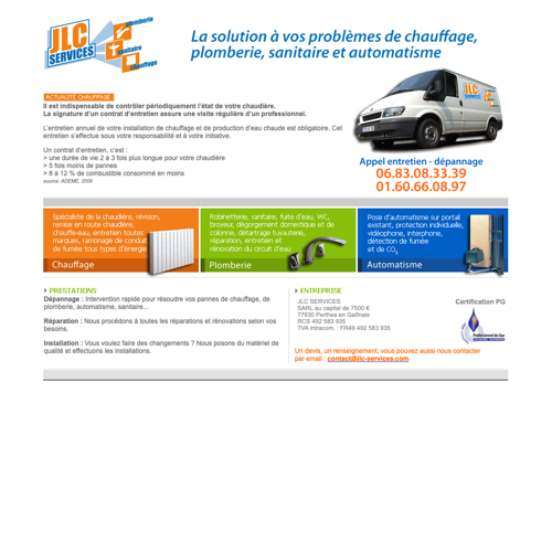 Aperçu du site