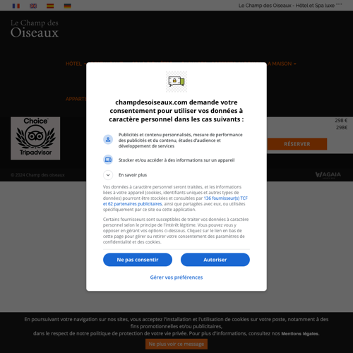 Aperçu du site