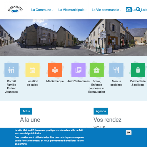 Aperçu du site