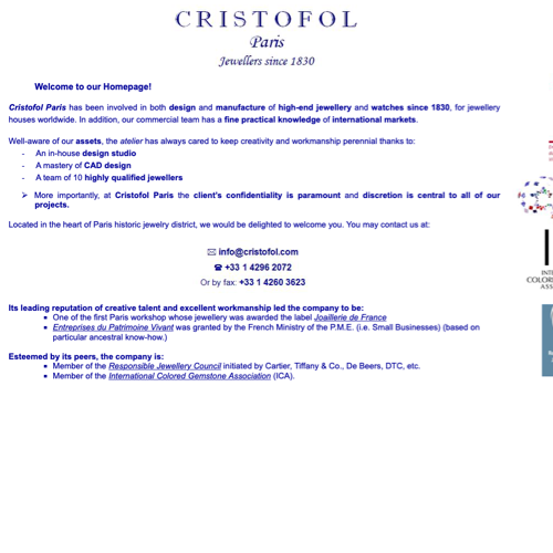 Aperçu du site