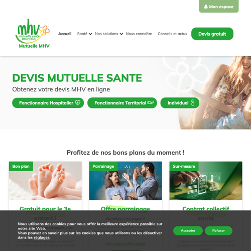 Aperçu du site