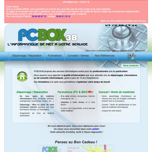 Aperçu du site
