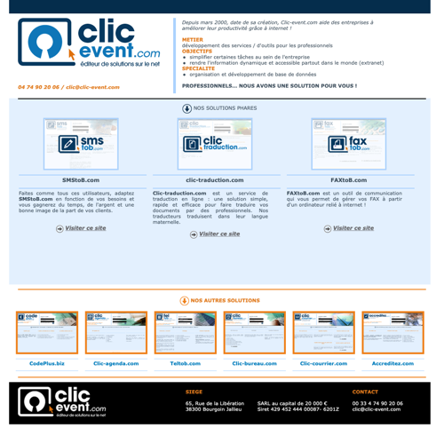 Aperçu du site
