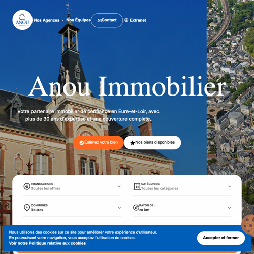Aperçu du site