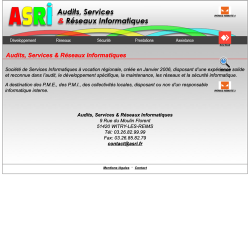 Aperçu du site