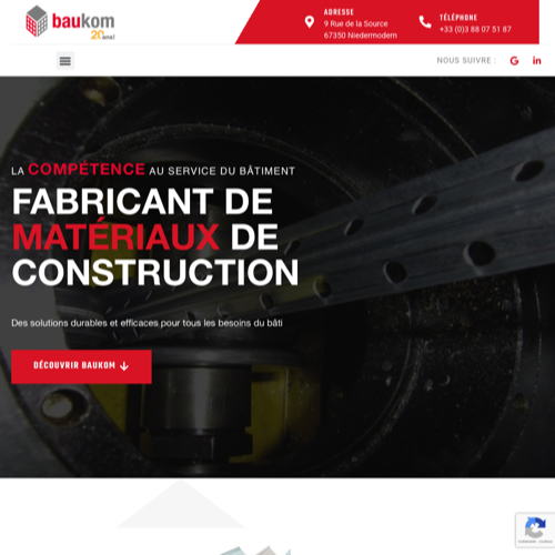 Aperçu du site