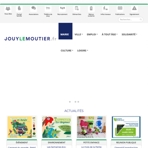 Aperçu du site