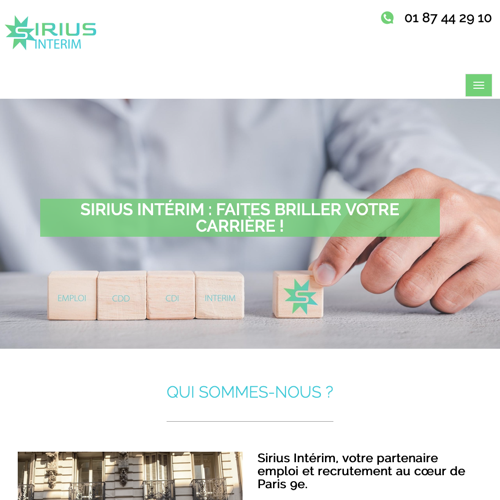 Aperçu du site