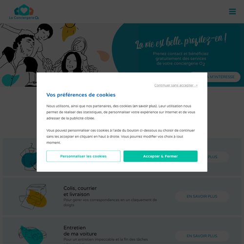 Aperçu du site