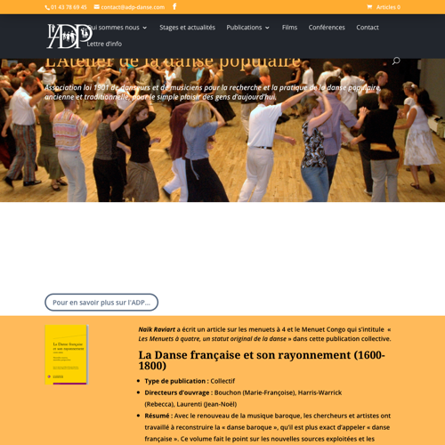 Aperçu du site