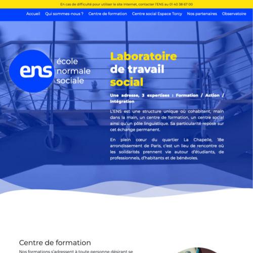 Aperçu du site