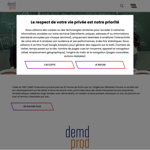 Aperçu du site