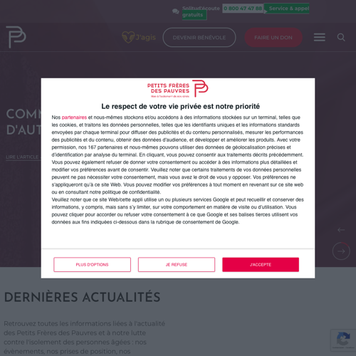 Aperçu du site