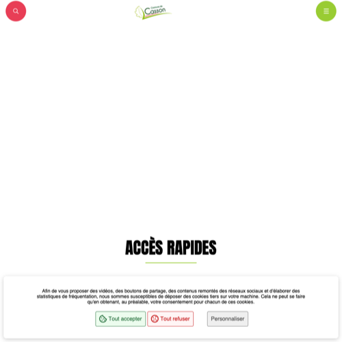 Aperçu du site