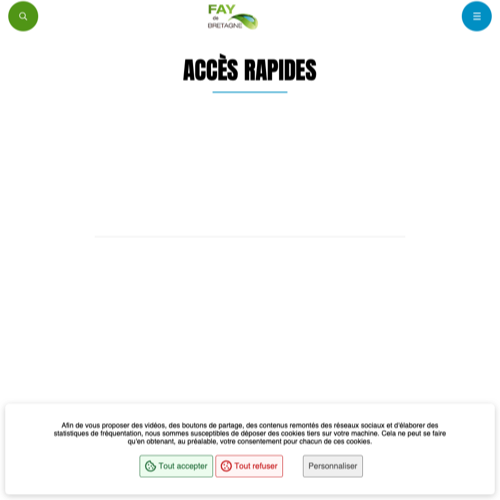 Aperçu du site