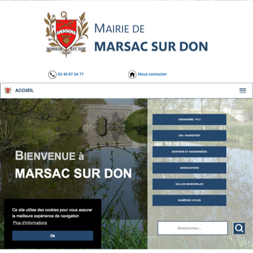 Aperçu du site