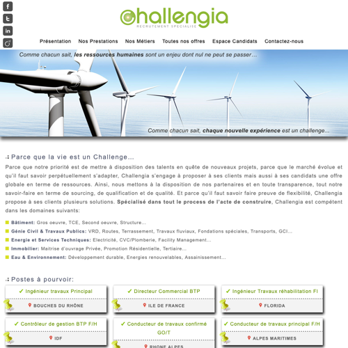 Aperçu du site