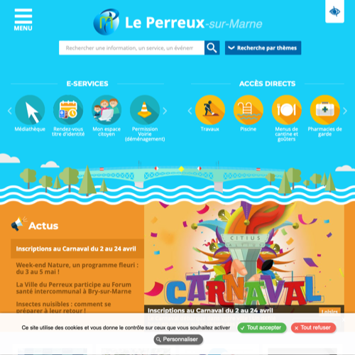 Aperçu du site