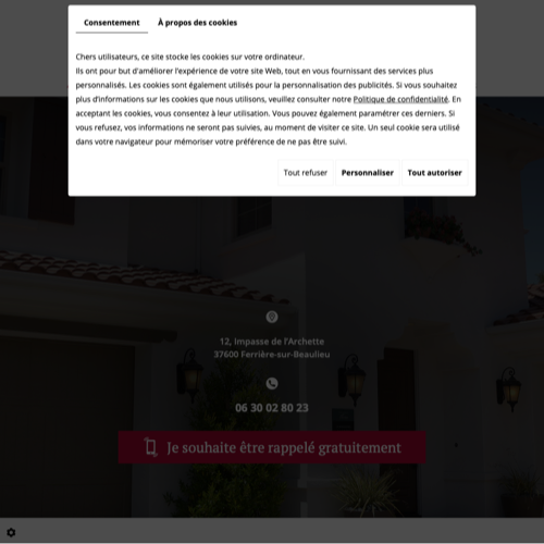 Aperçu du site