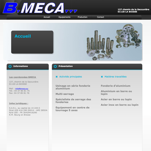 Aperçu du site