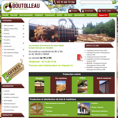 Aperçu du site