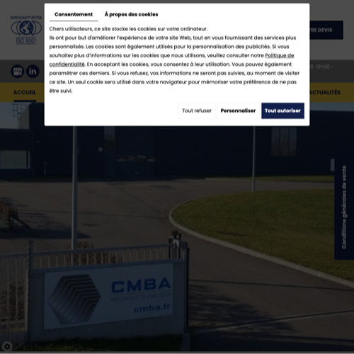 Aperçu du site