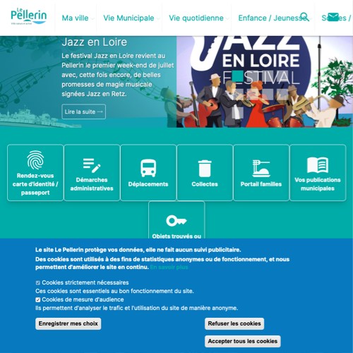 Aperçu du site