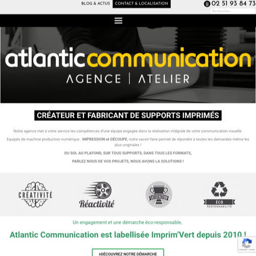 Aperçu du site