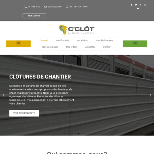 Aperçu du site