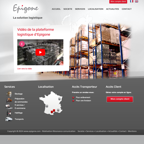 Aperçu du site