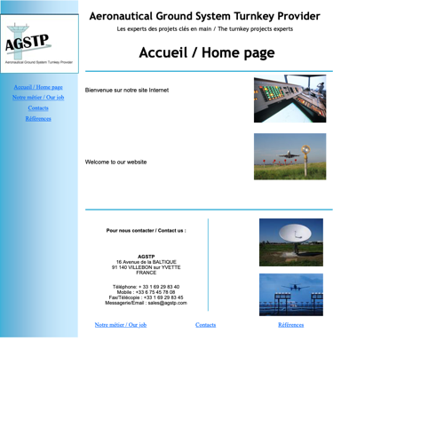 Aperçu du site
