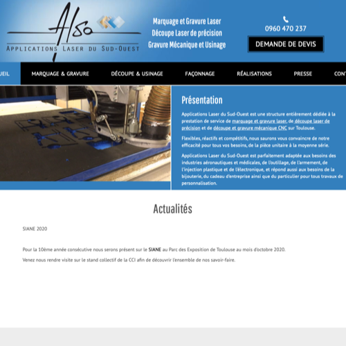 Aperçu du site