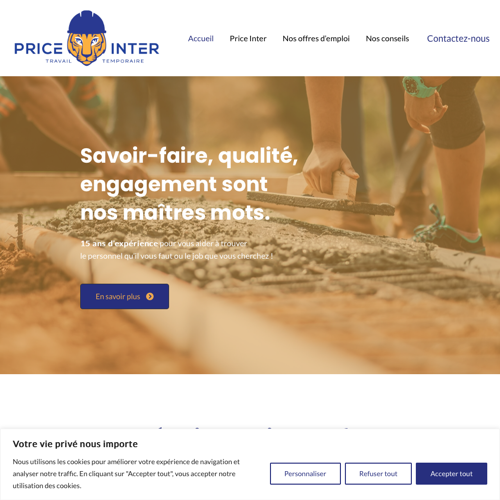 Aperçu du site