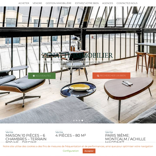 Aperçu du site