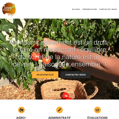 Aperçu du site