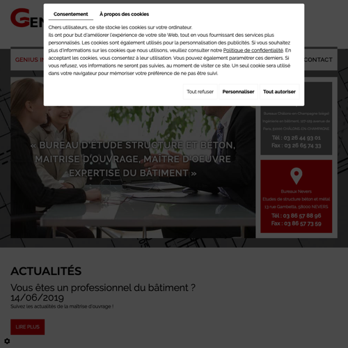Aperçu du site