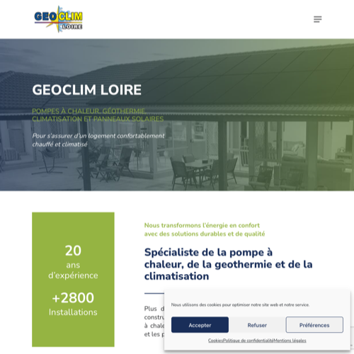 Aperçu du site