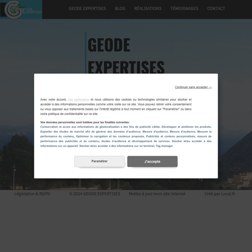 Aperçu du site