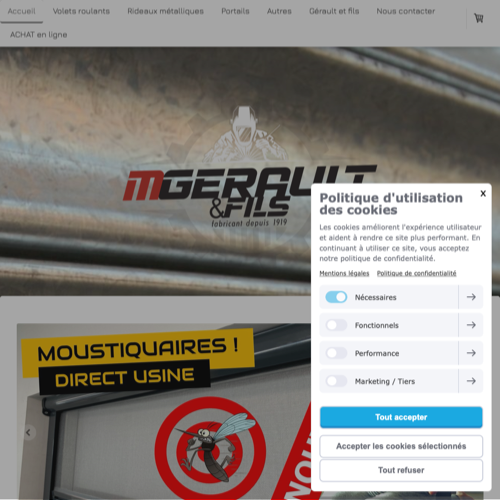 Aperçu du site
