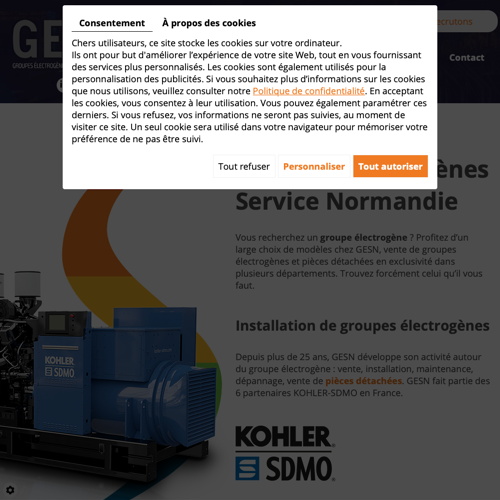 Aperçu du site
