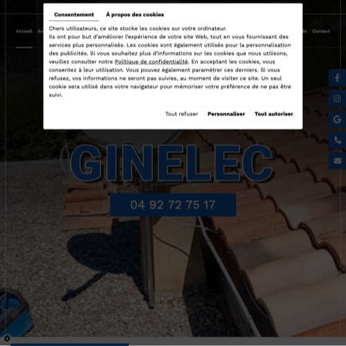 Aperçu du site