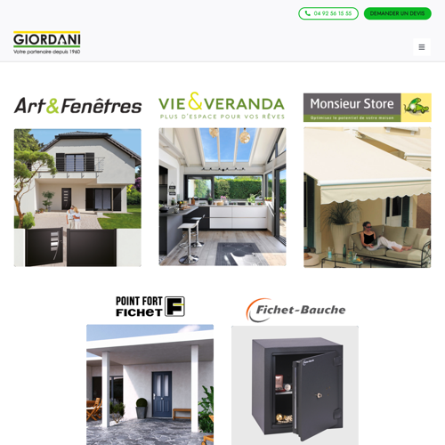 Aperçu du site